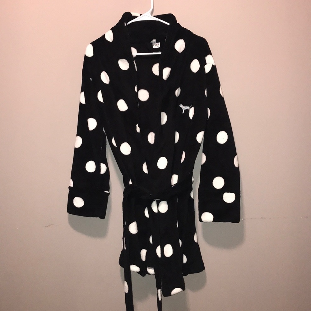 PINK Polka Dot Robe
